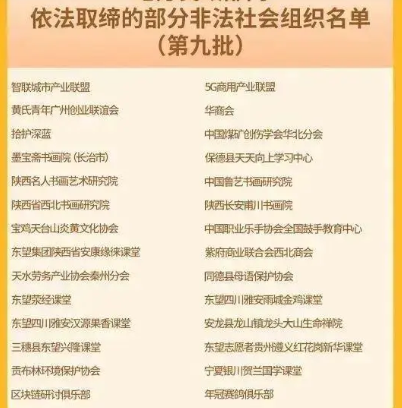 涉嫌非法社会组织名单(图3)