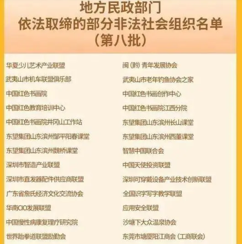 涉嫌非法社会组织名单(图13)