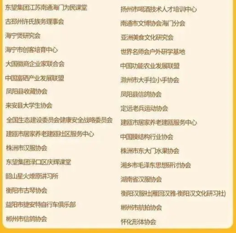 涉嫌非法社会组织名单(图31)