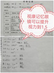 恭喜宿迁张蕊戴视康记忆眼镜视力提升到1.5裸眼视力